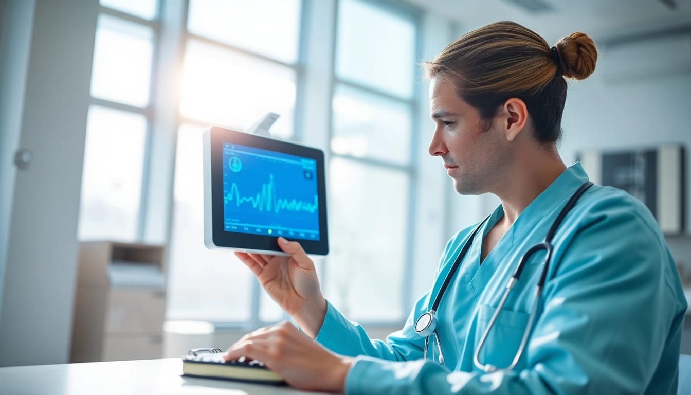 Enhancing health through modern technology in a professional healthcare setting.