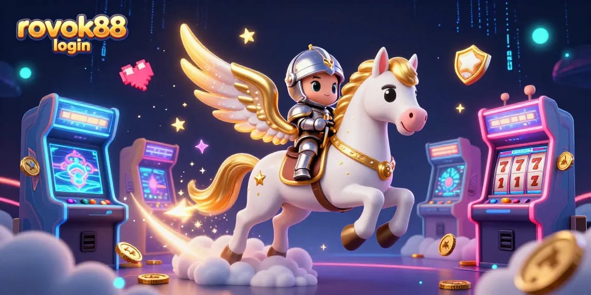 Activate your gaming experience with rokok88 login in this vibrant casino-themed illustration.