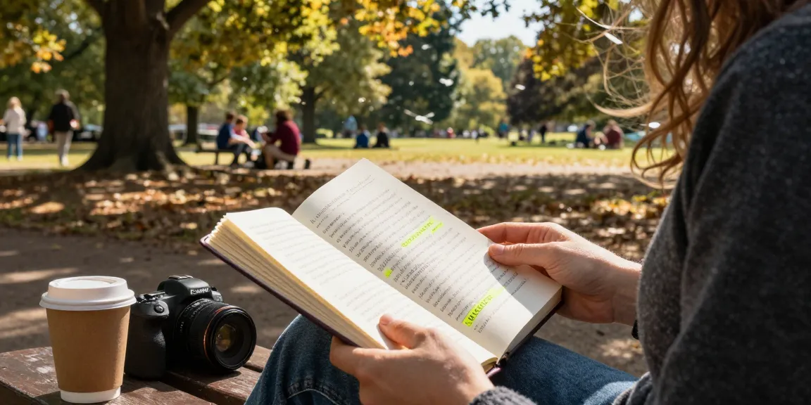 T Allen Greenfield's UFOnauts being read in a serene park setting, promoting exploration of spiritual themes at https://tallengreenfield.com.