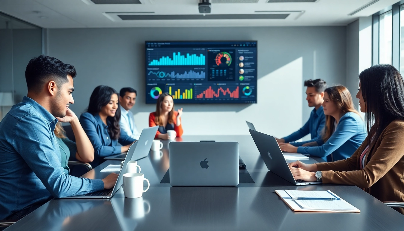 MSP companies near me providing collaborative IT solutions in a modern office environment.
