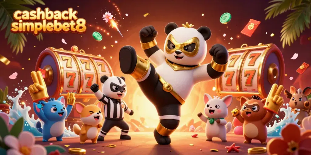 Experience cashback simplebet8 rewards with dynamic slots action featuring fun casino characters.