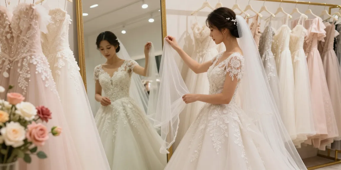 Consulenza di bridal styling per la sposa con accessori eleganti e abito da sogno.