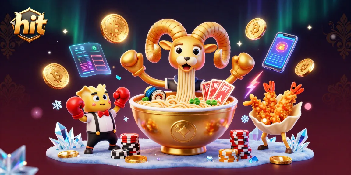 Hit the jackpot with vibrant casino characters and crypto elements in this exciting 3D scene.