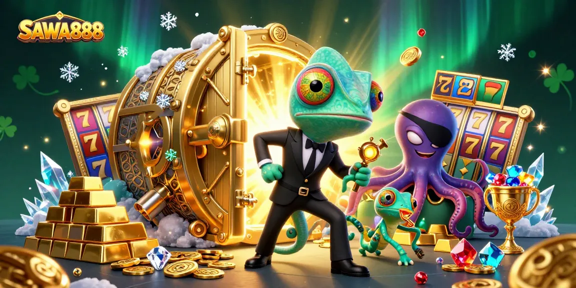 Experience thrilling wins at SAWA888 with dynamic slot action, gold treasures, and captivating characters.
