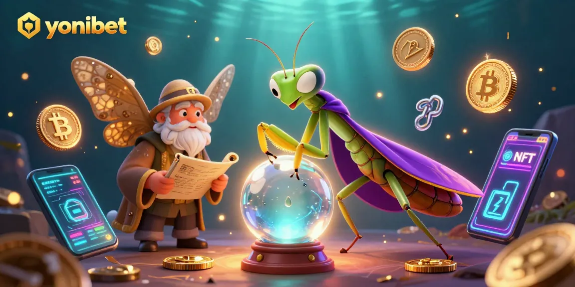 Experience yonibet's exciting games with vibrant 3D elements in a magical casino setting.