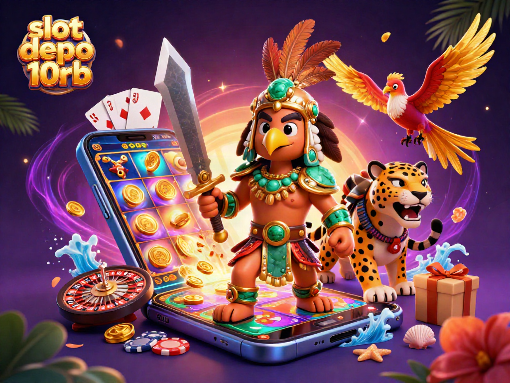 Engage with thrilling slot deposito 10rb action featuring Aztec warriors and dynamic casino elements.