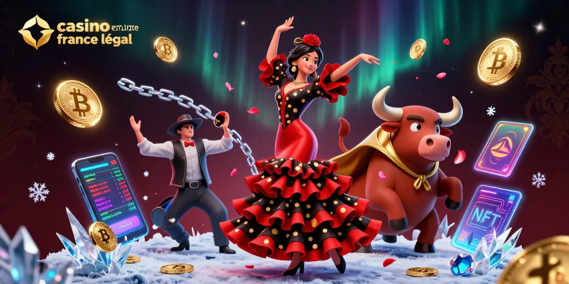 Interagissez avec le casino en ligne France légal à travers une scène 3D vibrante mettant en vedette une danseuse de flamenco époustouflante et des éléments de casino dynamiques.
