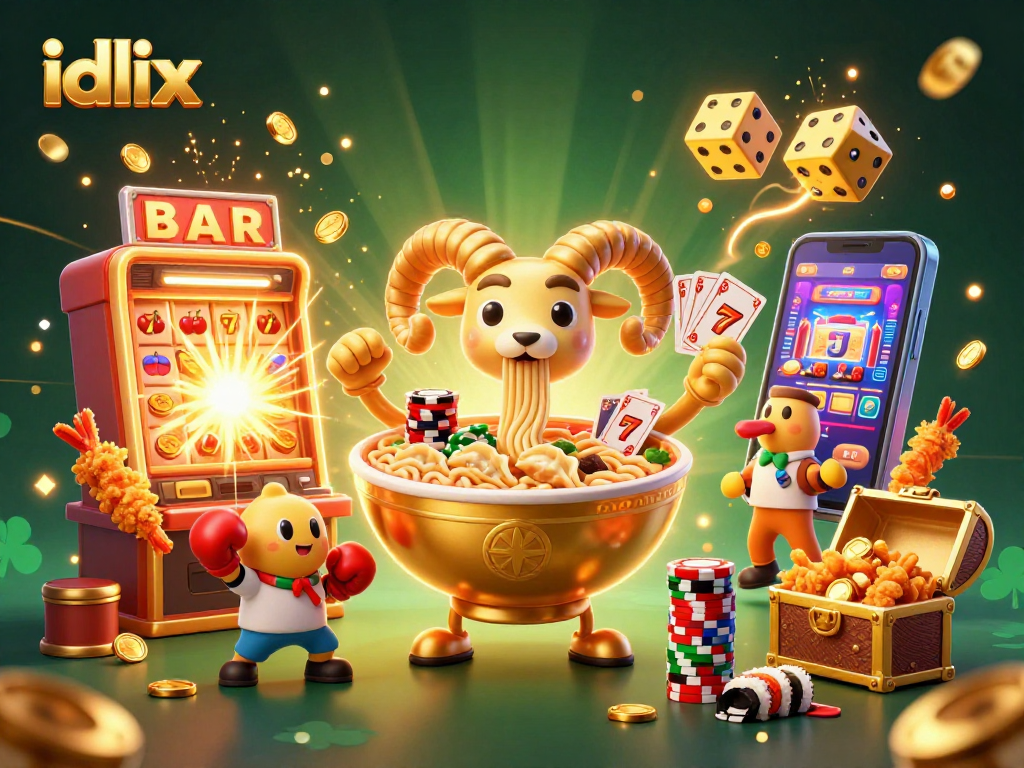Experience thrilling gameplay with idlix's lively casino characters and dynamic slot machine action.