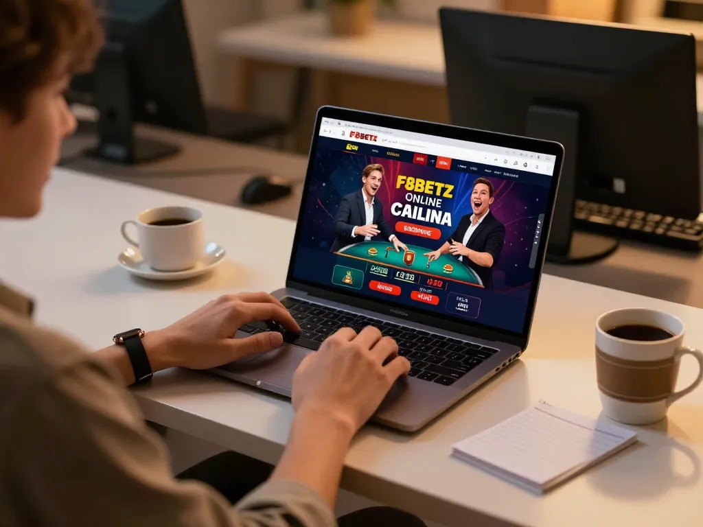 Engaging gameplay experience on F8BETz online platform with user immersed in casino action