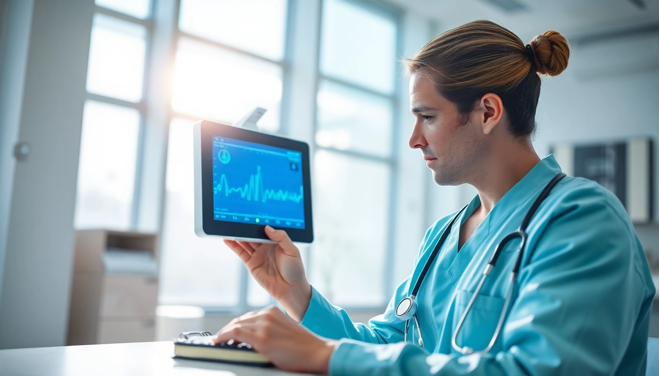 Enhancing health through modern technology in a professional healthcare setting.