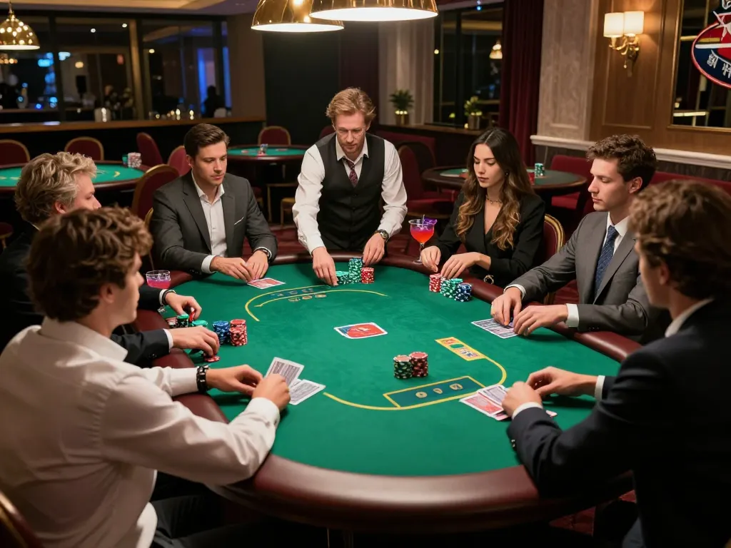 Players strategizing and placing bets in an exhilarating sun win poker game environment.