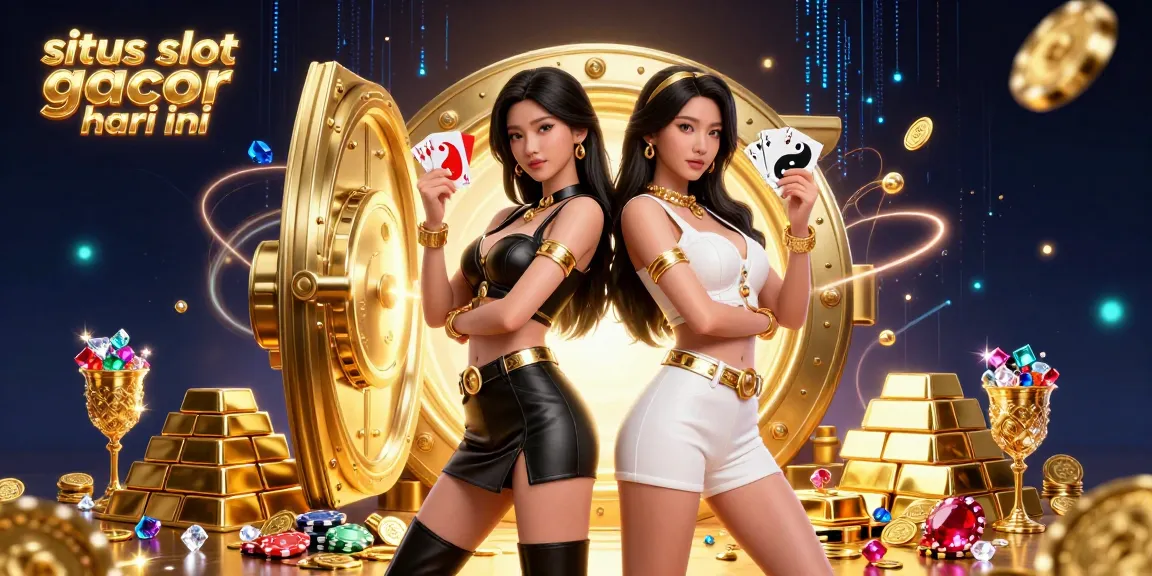 Rasakan kegembiraan menang di situs slot gacor hari ini dengan visual menakjubkan dari kembar, kartu permainan, dan harta kasino.