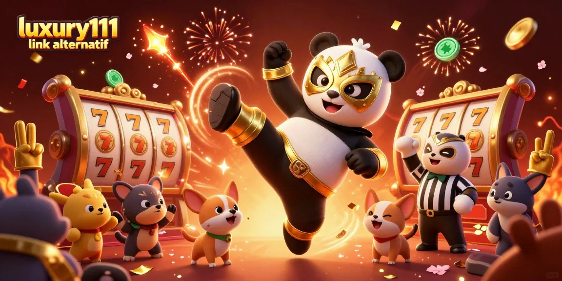 Experience the thrill of luxury111 link alternatif with a vibrant 3D casino scene featuring dynamic characters and rich details.