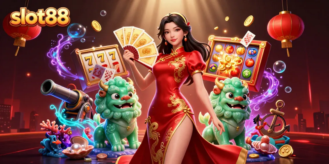 Experience thrilling slot88 action with golden coins, vibrant symbols, and captivating characters.