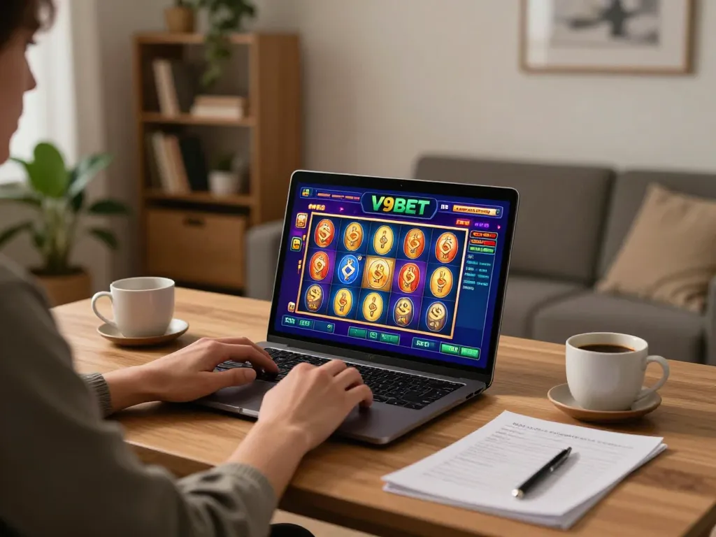 Experience exciting gameplay with V9BET in a cozy home gaming environment