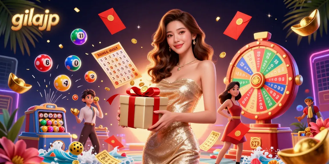 Win big with gilajp's illustrated festive Lunar New Year casino scene filled with vibrant game elements.