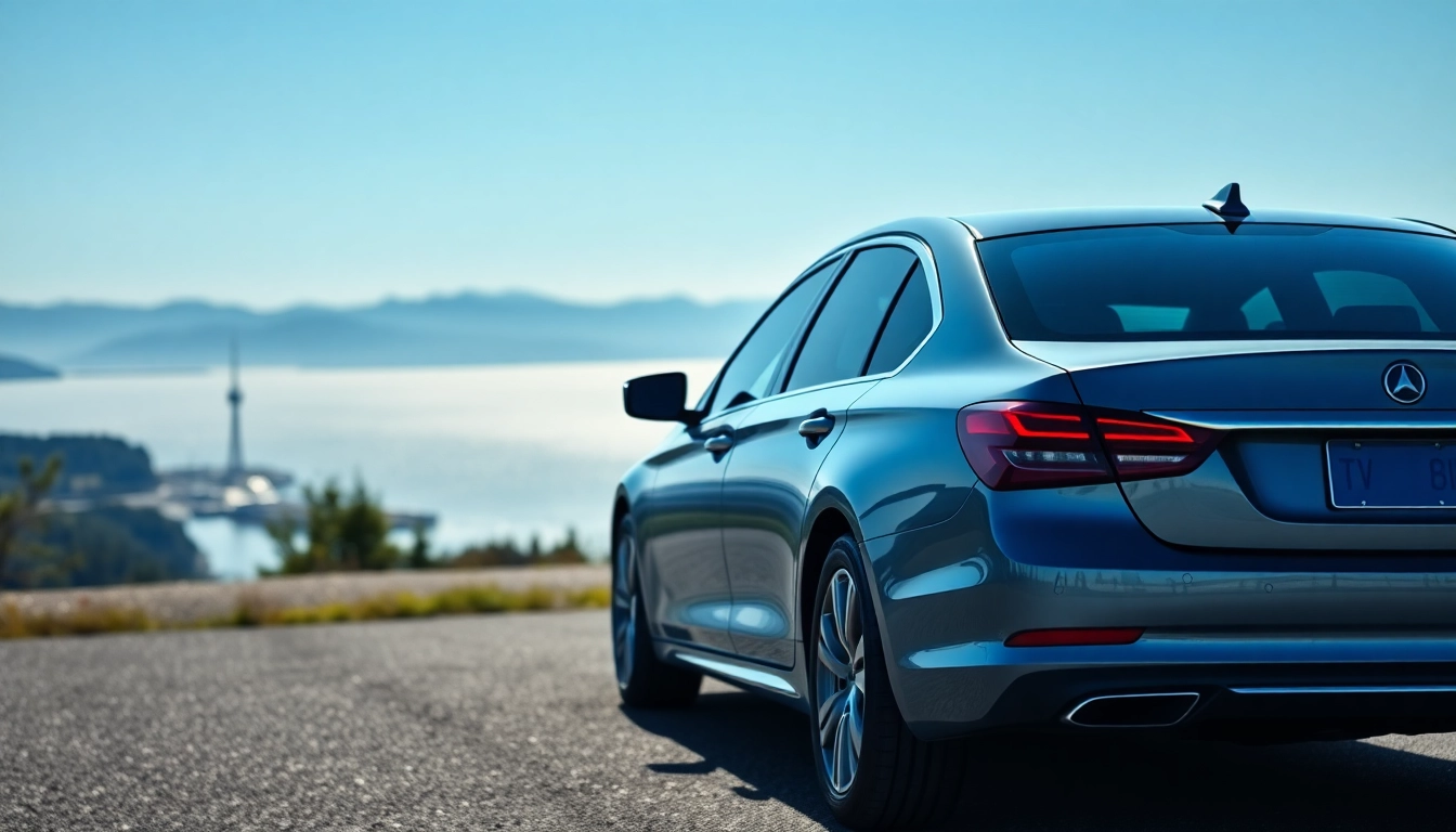 Experience car service from Vancouver to Seattle in a luxury sedan amidst stunning landscapes.