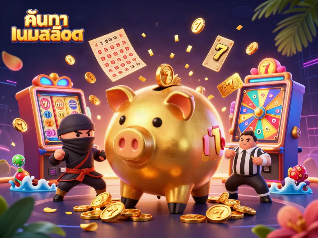 Engage in the excitement with ค้นหาเกมสล็อต featuring dynamic characters, slots, and vibrant elements.