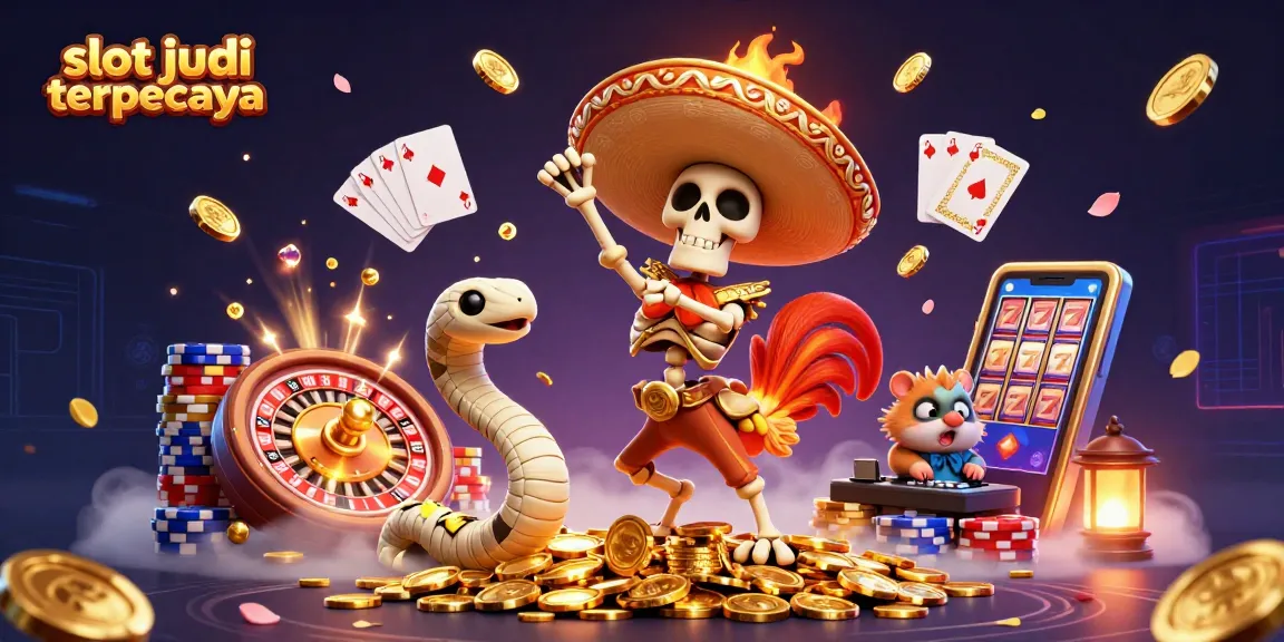 Slot judi terpercaya mempersembahkan ilustrasi kasino dengan karakter menarik dan detail fantastis.