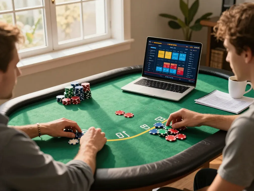 Engaging online poker session highlighting the best widget store for strategic gameplay.