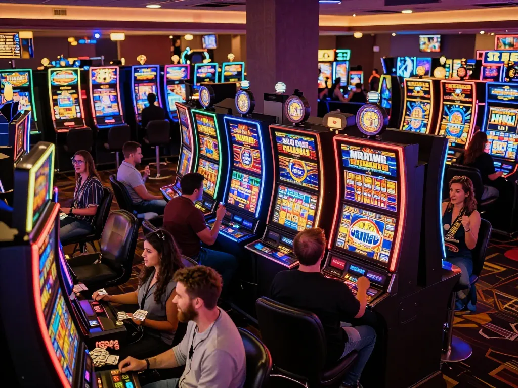Players winning big at Fabet casino slot machines, showcasing exciting gameplay experiences.
