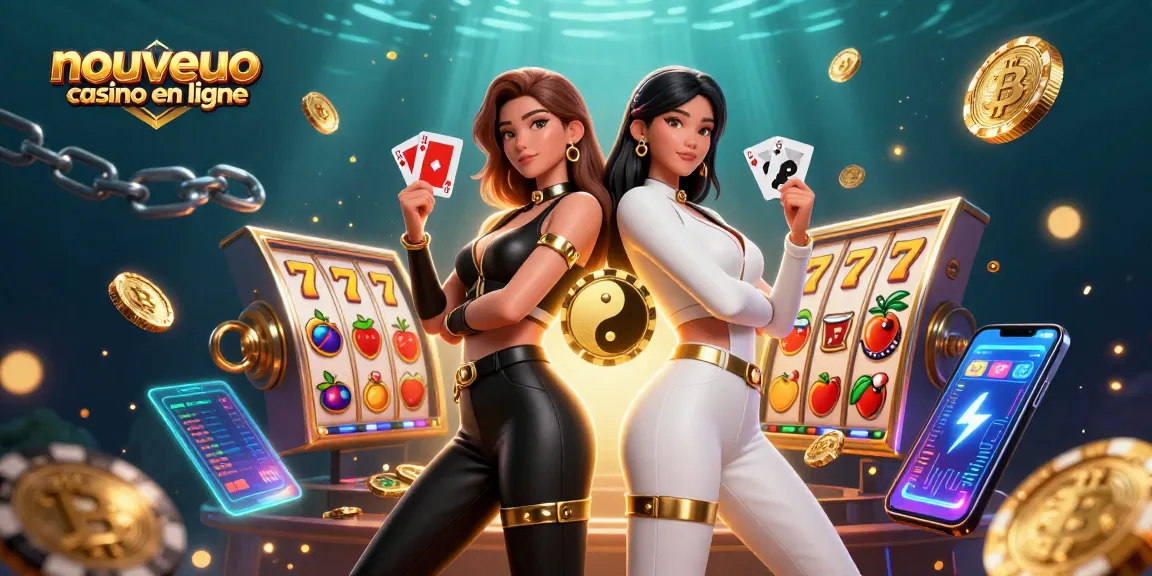 Découvrez l'excitation du nouveau casino en ligne avec des graphismes époustouflants mettant en scène des femmes jumelles jouant aux cartes.