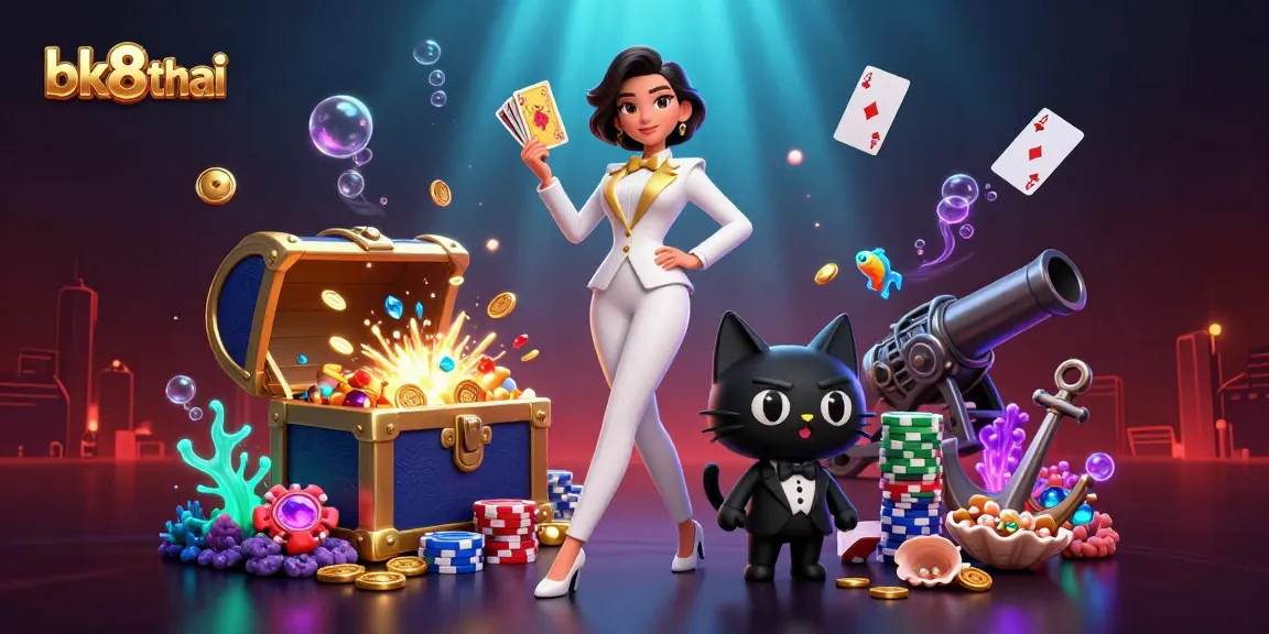 Experience thrilling gaming at bk8thai, with glamorous characters and dynamic casino elements.