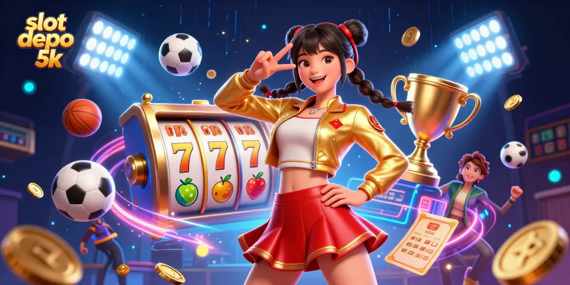Engage in exciting slot depo 5k games with dynamic 3D elements and vibrant energy.