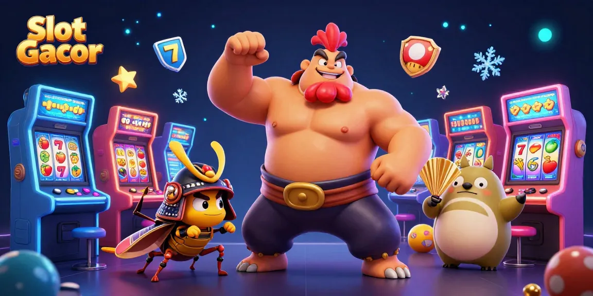 Spin the Slot Gacor reels for thrilling gaming rewards and jackpots in a vibrant casino scene.
