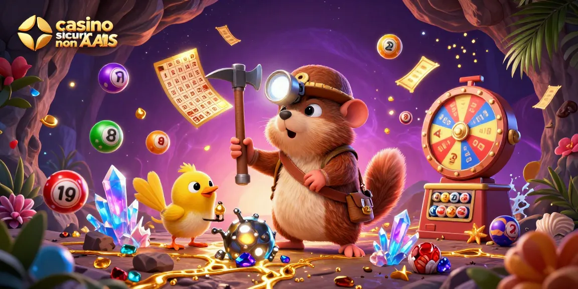 Scopri divertimento ed emozione nei casino sicuri non AAMS con un cacciatore di tesori e vivaci elementi di gioco.