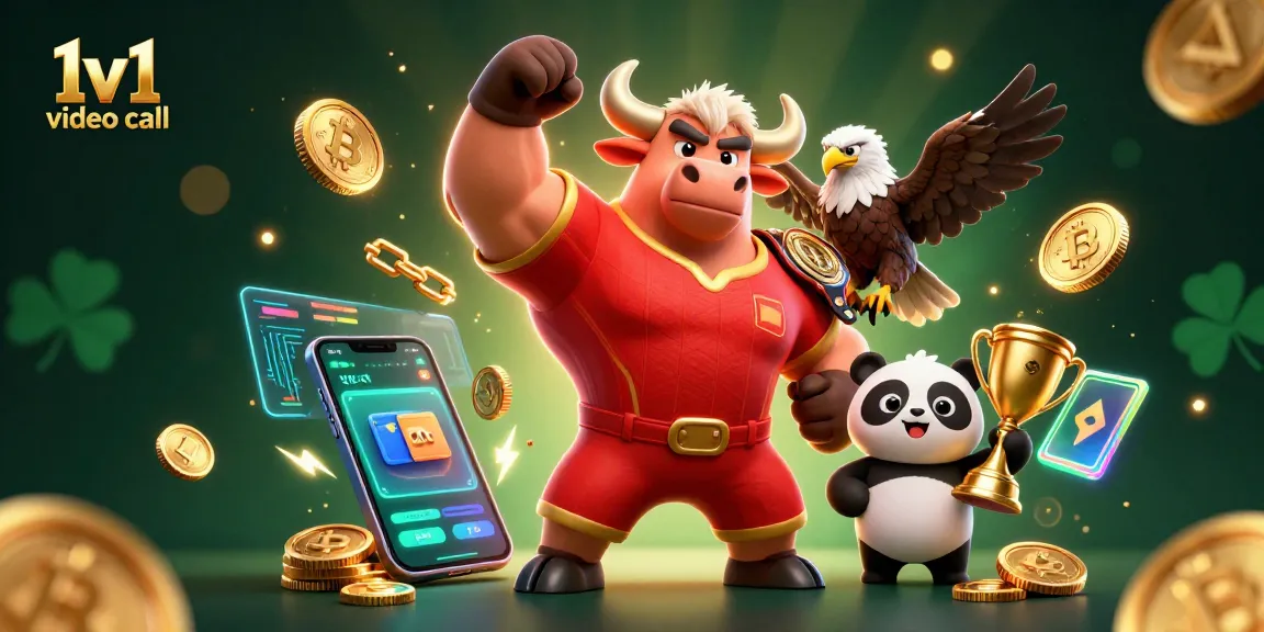 Engage in a thrilling 1v1 video call experience amidst vibrant casino elements.