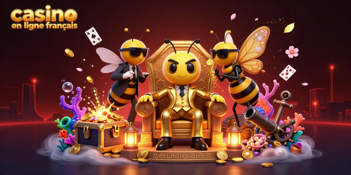 Jouez au casino en ligne français avec style, entouré de personnages 3D animés et de trésors captivants.