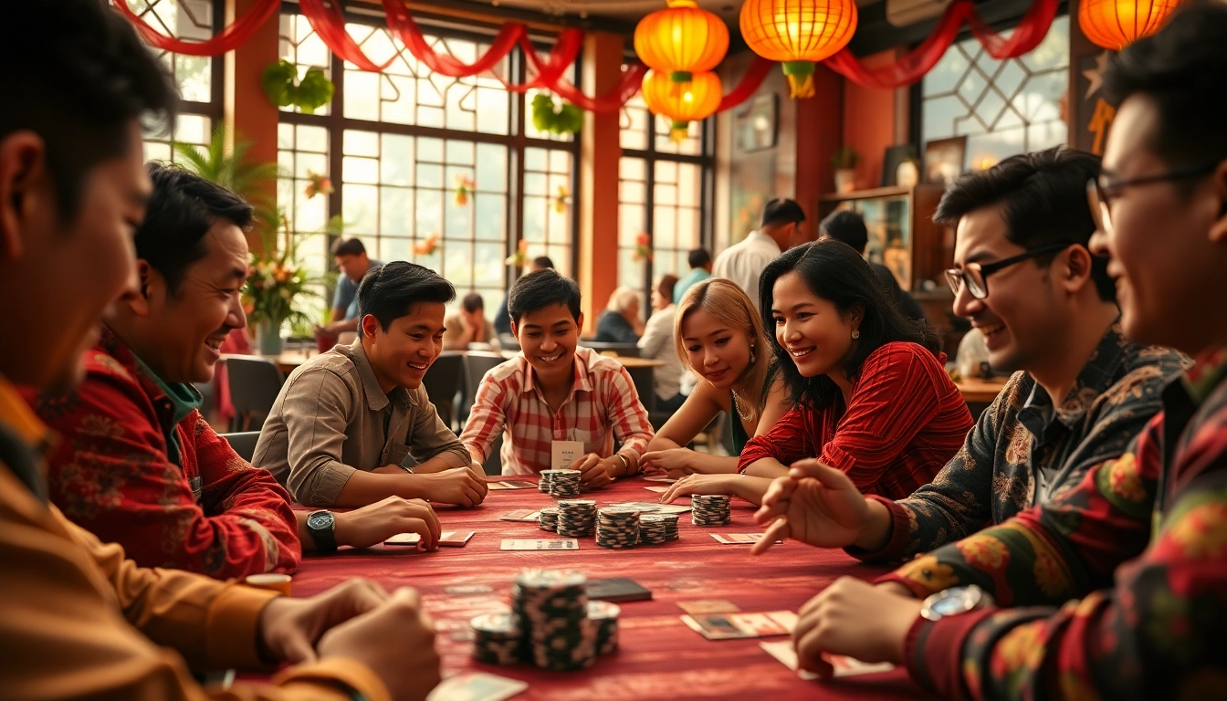 Experience the excitement of yono rummy as players engage and strategize in a lively cafe.