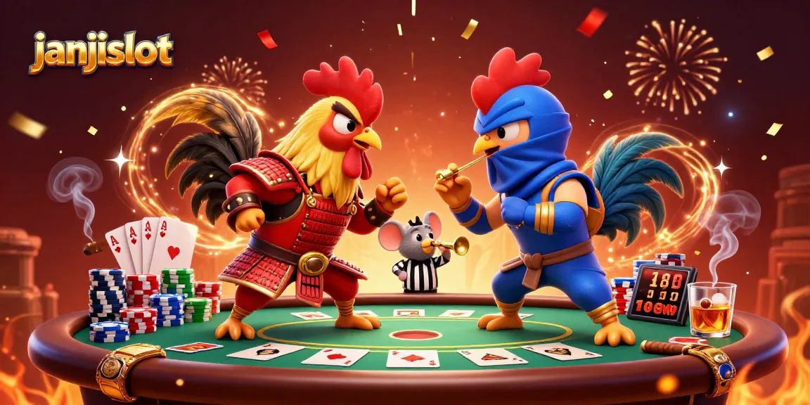 Experience thrilling gameplay with janjislot in this vibrant festive casino scene.