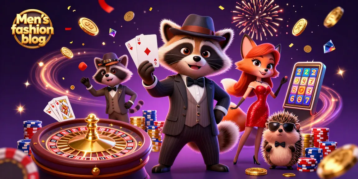 Engage with Men’s fashion blog's thrilling gambling scene featuring delightful characters and vibrant casino elements.